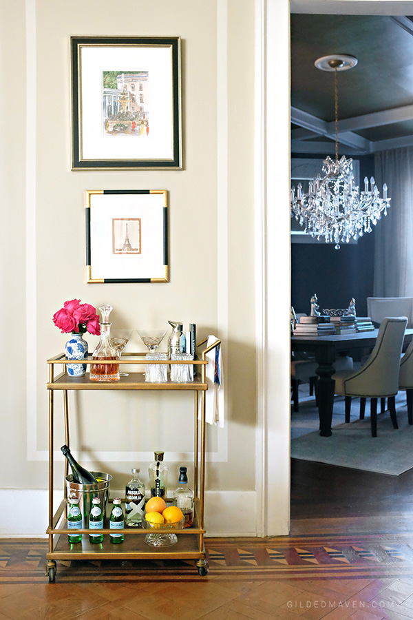 Tips on how to style the perfect Bar Cart! 