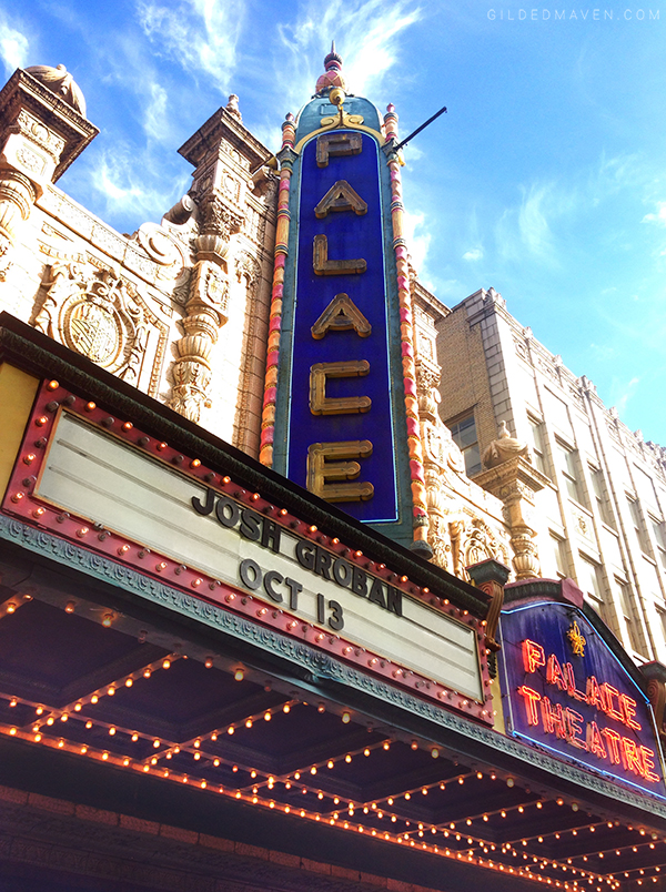 Josh Groban ant the Palace Theatre in Louisville KY - gildedmaven.com