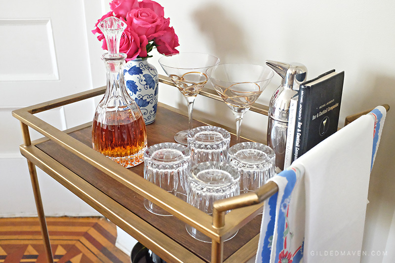 Tips on how to style the perfect Bar Cart! 