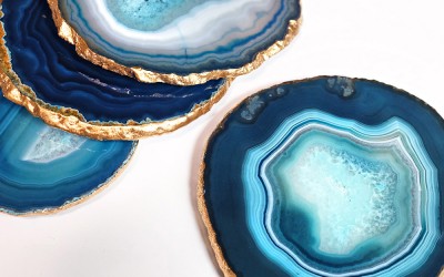 GILDED AGATE COASTER TUTORIAL