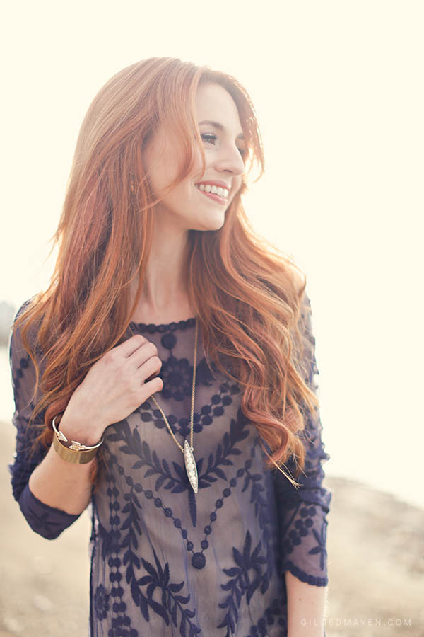 Blue embroidered dress, Frye Cowboy Boots and fringe! Love! 