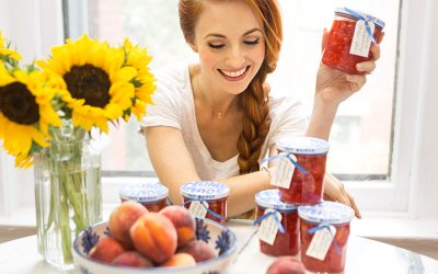 EASY PEACH RASPBERRY FREEZER JAM