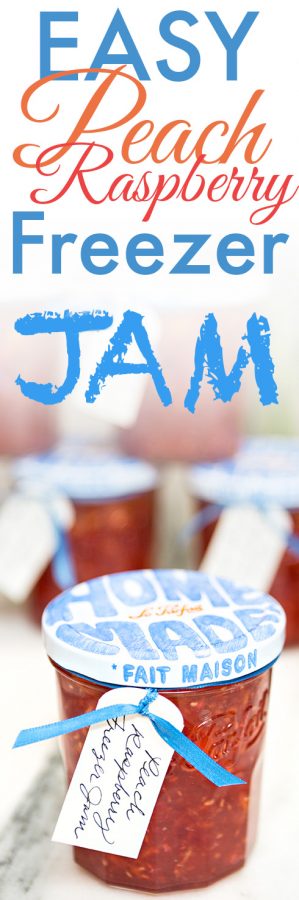 Easy Peach Raspberry Freezer Jam