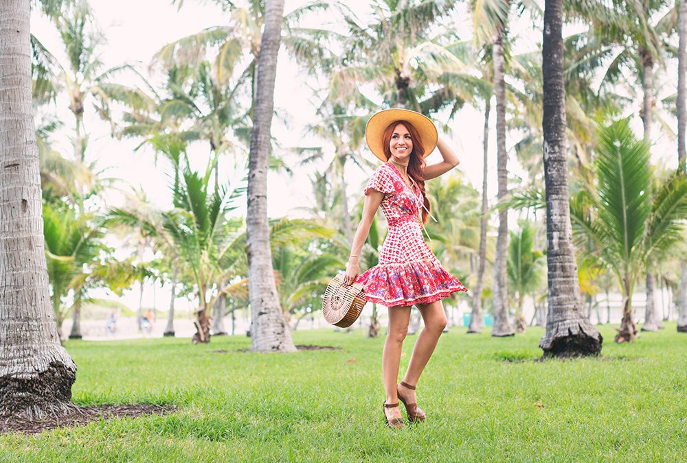 My FLIRTY FLORAL WRAP DRESS